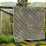 Cartoon Voodoo Doll Pattern Print Quilt