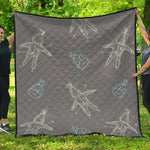 Cartoon Voodoo Doll Pattern Print Quilt