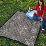 Cartoon Voodoo Doll Pattern Print Quilt