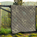 Cartoon Voodoo Doll Pattern Print Quilt