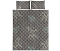 Cartoon Voodoo Doll Pattern Print Quilt Bed Set