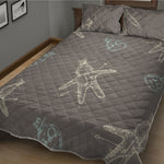 Cartoon Voodoo Doll Pattern Print Quilt Bed Set