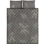 Cartoon Voodoo Doll Pattern Print Quilt Bed Set