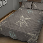 Cartoon Voodoo Doll Pattern Print Quilt Bed Set