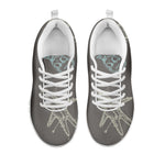 Cartoon Voodoo Doll Pattern Print White Sneakers