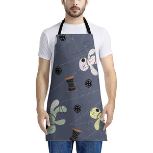 Cartoon Voodoo Doll Print Apron