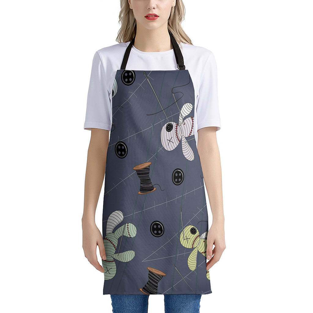 Cartoon Voodoo Doll Print Apron