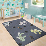 Cartoon Voodoo Doll Print Area Rug
