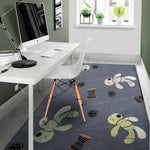 Cartoon Voodoo Doll Print Area Rug