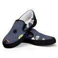 Cartoon Voodoo Doll Print Black Slip On Sneakers
