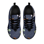 Cartoon Voodoo Doll Print Black Sneakers