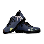 Cartoon Voodoo Doll Print Black Sneakers