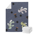 Cartoon Voodoo Doll Print Blanket
