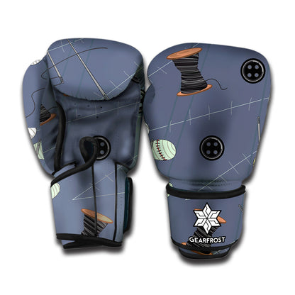 Cartoon Voodoo Doll Print Boxing Gloves
