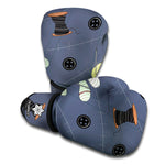 Cartoon Voodoo Doll Print Boxing Gloves