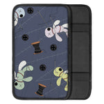 Cartoon Voodoo Doll Print Car Center Console Cover