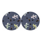 Cartoon Voodoo Doll Print Car Coasters