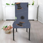 Cartoon Voodoo Doll Print Dining Chair Slipcover