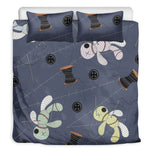 Cartoon Voodoo Doll Print Duvet Cover Bedding Set