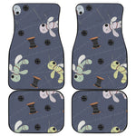 Cartoon Voodoo Doll Print Front and Back Car Floor Mats
