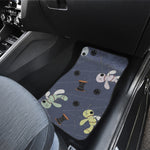 Cartoon Voodoo Doll Print Front and Back Car Floor Mats
