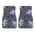 Cartoon Voodoo Doll Print Front Car Floor Mats