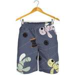 Cartoon Voodoo Doll Print Men's Shorts