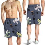 Cartoon Voodoo Doll Print Men's Shorts
