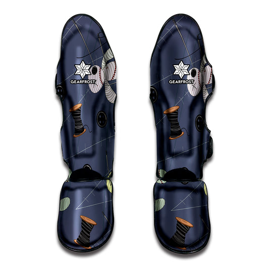 Cartoon Voodoo Doll Print Muay Thai Shin Guard