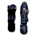 Cartoon Voodoo Doll Print Muay Thai Shin Guard