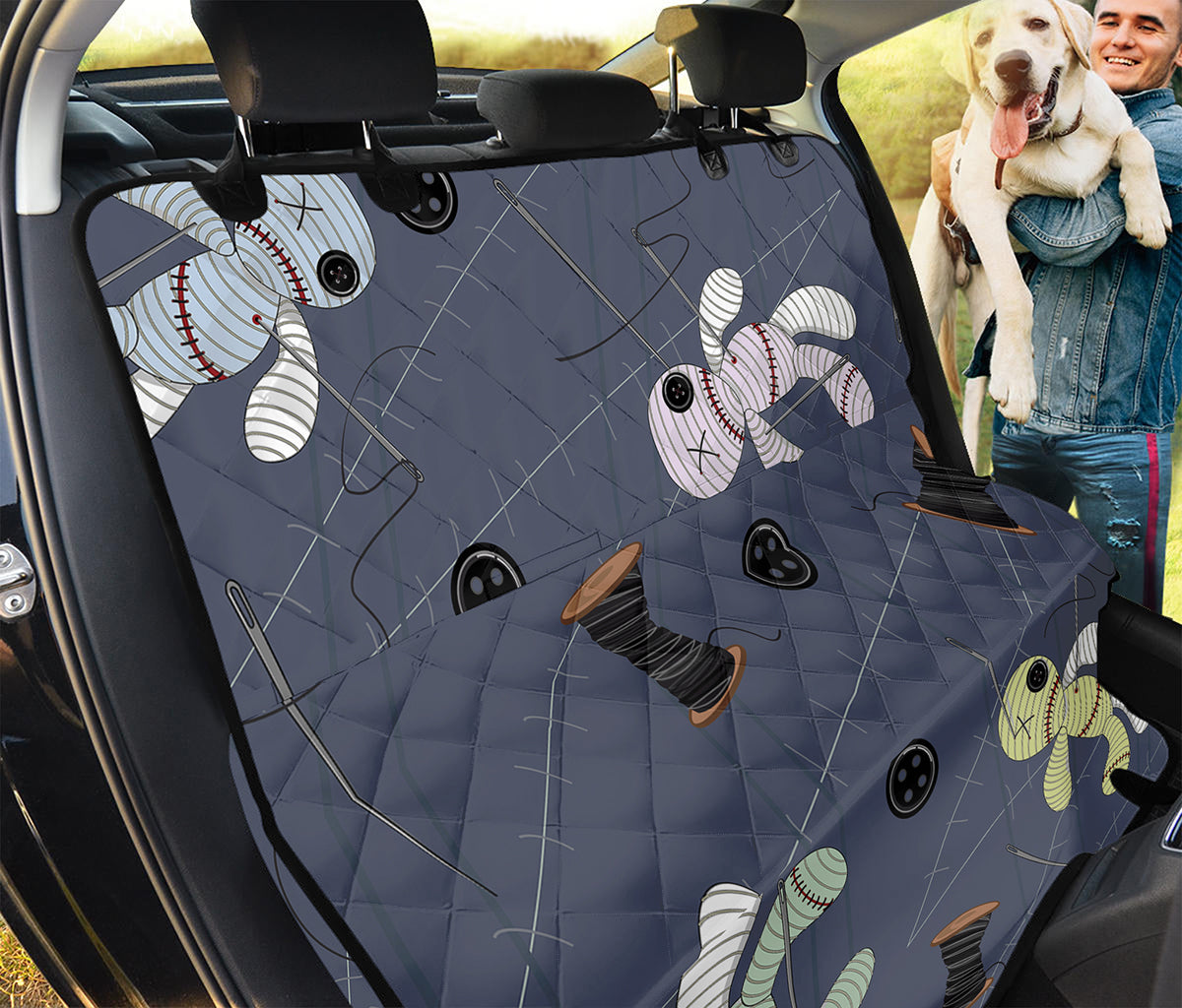 Cartoon Voodoo Doll Print Pet Car Back Seat Cover
