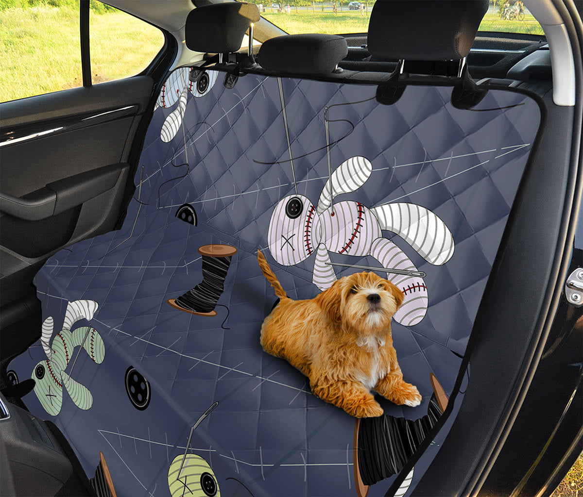 Cartoon Voodoo Doll Print Pet Car Back Seat Cover