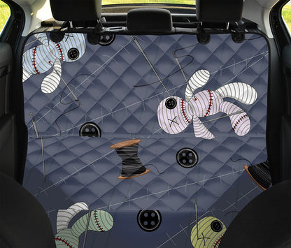 Cartoon Voodoo Doll Print Pet Car Back Seat Cover
