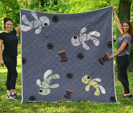 Cartoon Voodoo Doll Print Quilt