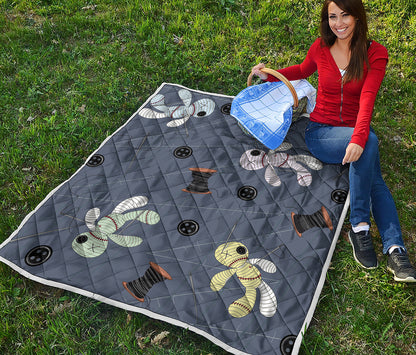 Cartoon Voodoo Doll Print Quilt