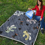 Cartoon Voodoo Doll Print Quilt