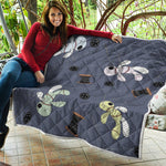 Cartoon Voodoo Doll Print Quilt