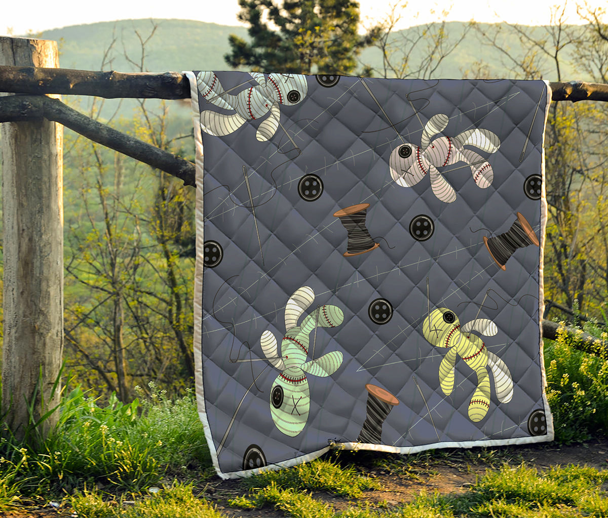 Cartoon Voodoo Doll Print Quilt