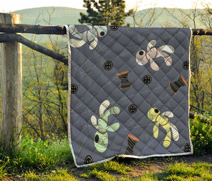 Cartoon Voodoo Doll Print Quilt
