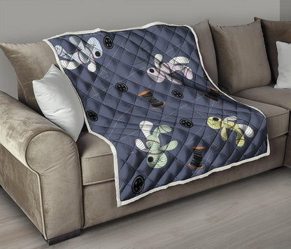 Cartoon Voodoo Doll Print Quilt