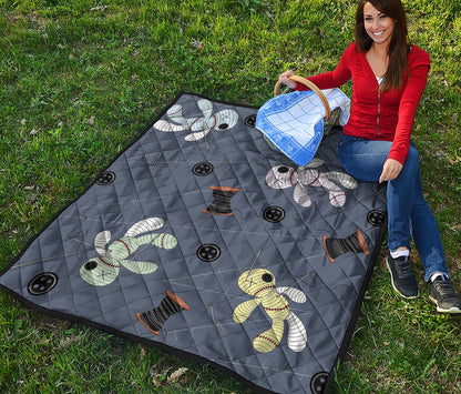 Cartoon Voodoo Doll Print Quilt