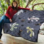 Cartoon Voodoo Doll Print Quilt