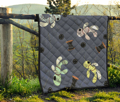 Cartoon Voodoo Doll Print Quilt