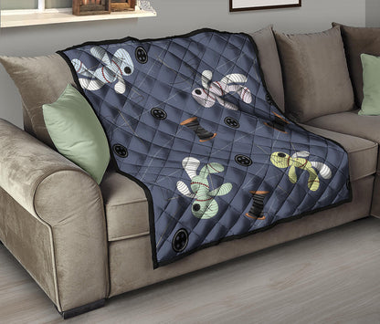 Cartoon Voodoo Doll Print Quilt