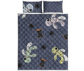 Cartoon Voodoo Doll Print Quilt Bed Set