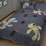 Cartoon Voodoo Doll Print Quilt Bed Set