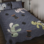 Cartoon Voodoo Doll Print Quilt Bed Set