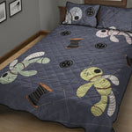 Cartoon Voodoo Doll Print Quilt Bed Set