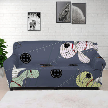 Cartoon Voodoo Doll Print Sofa Cover