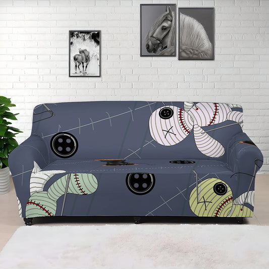 Cartoon Voodoo Doll Print Sofa Cover